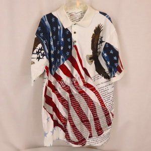 American Summer Clothing Company Patriotic Flag Eagle Shirt